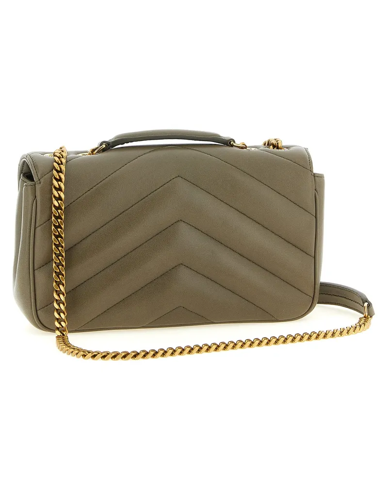 Saint Laurent Loulou Shoulder Bag — Moss Green Moss