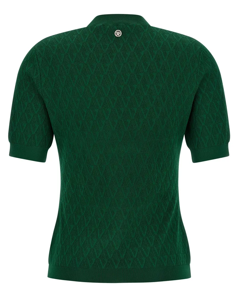 Versace Women's Bicolor Viscose T-Shirt Green