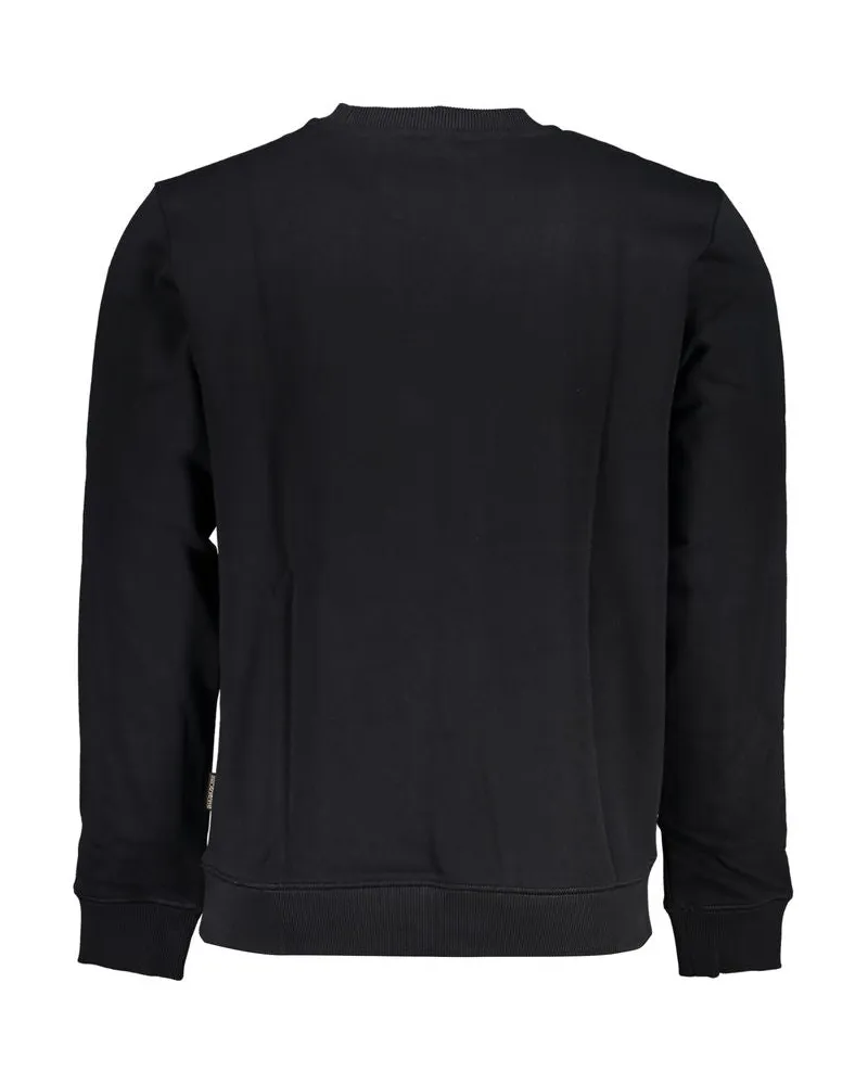 Napapijri Flag-Embroidered Sweatshirt — Black Black