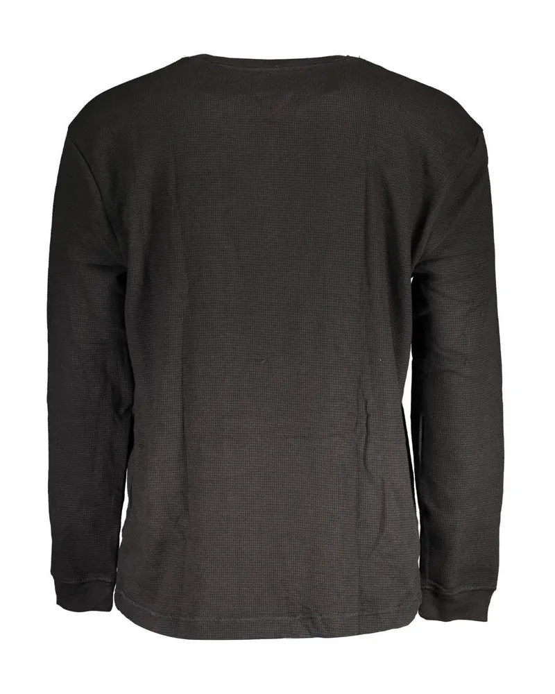 Tommy Hilfiger Logo-Embroidered Crew Neck Sweatshirt — Black Black