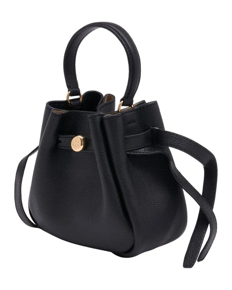 Tory Burch Women's Romy Mini Crossbody -  Leather Black Calfskin Bags Crossbodies Black