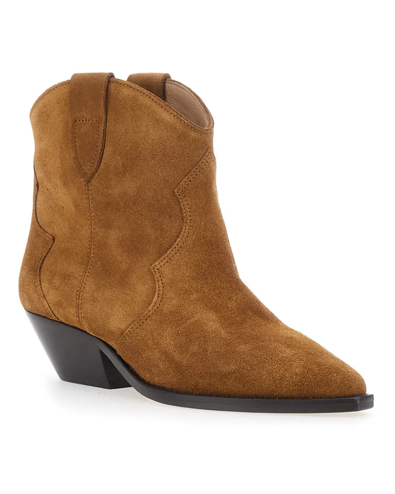 Isabel Marant Women's Ankle Boots Dewina Suede Brown Brown
