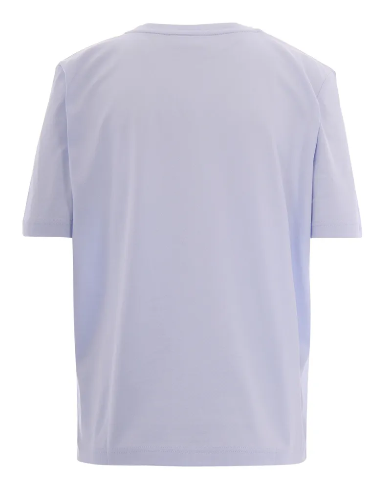 Lacoste Women's T-Shirt Relaxed Light Blue Cotton T-Shirts & Jerseys Blue