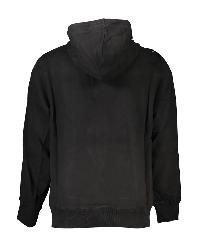 Calvin Klein Cotton-Blend Hoodie — Black Black