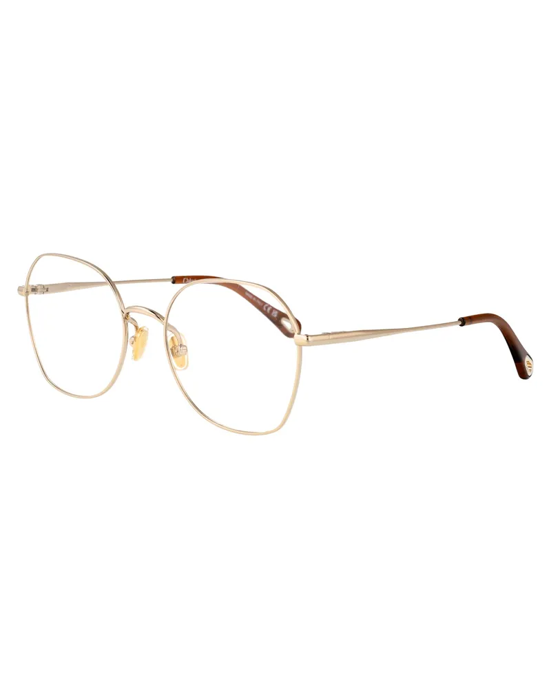 Chloé Women's Sunglasses Ch0320o Gold-Transparent Gold-Gold-Transparent Metal Glasses & Frames Gold/gold/transparent Gold