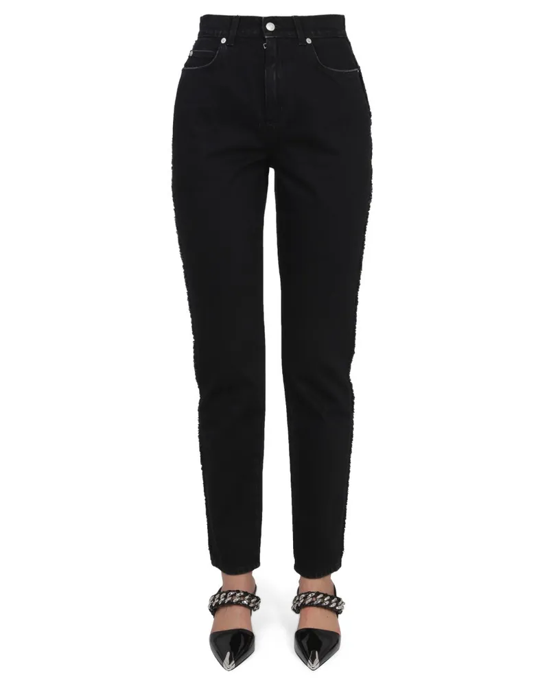 Alexander McQueen Boyfriend Cotton Jeans — Black Black