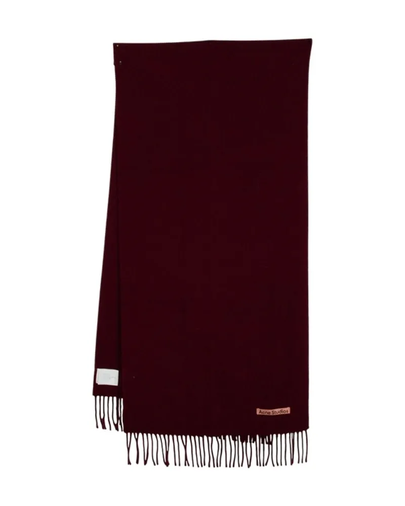Acne Studios Wool Scarf — Burgundy Burgundy