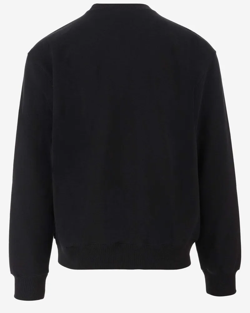 Carhartt WIP Men's Sweatshirt Cotton-Blend Black Knitwear Sweater Black