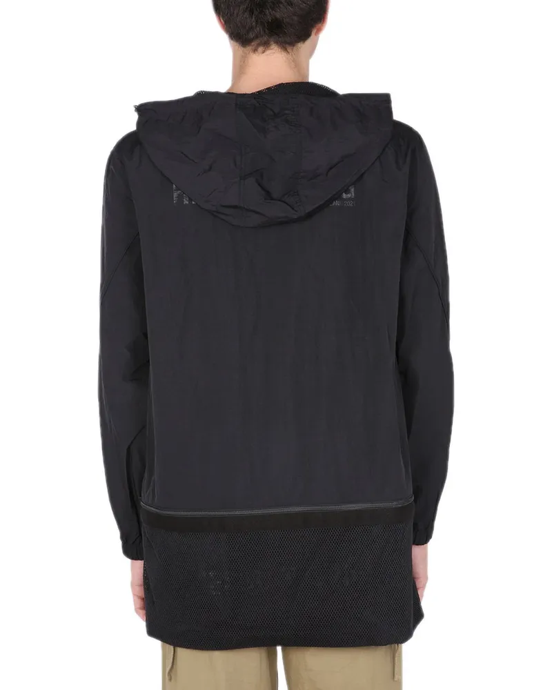 Helmut Lang Nylon Windbreaker Jacket — Black Black