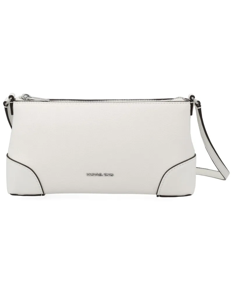 Michael Kors Women's Shoulder Bag With Logo White Polyurethane White