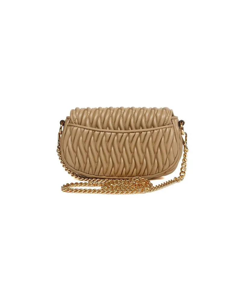 Michael Kors Women's Crossbody Bag Camel Polyvinyl Chloride Crossbody-bags Beige