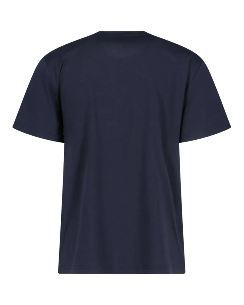 A.P.C. Men Logo-Printed Organic Cotton T-Shirt Navy Navy