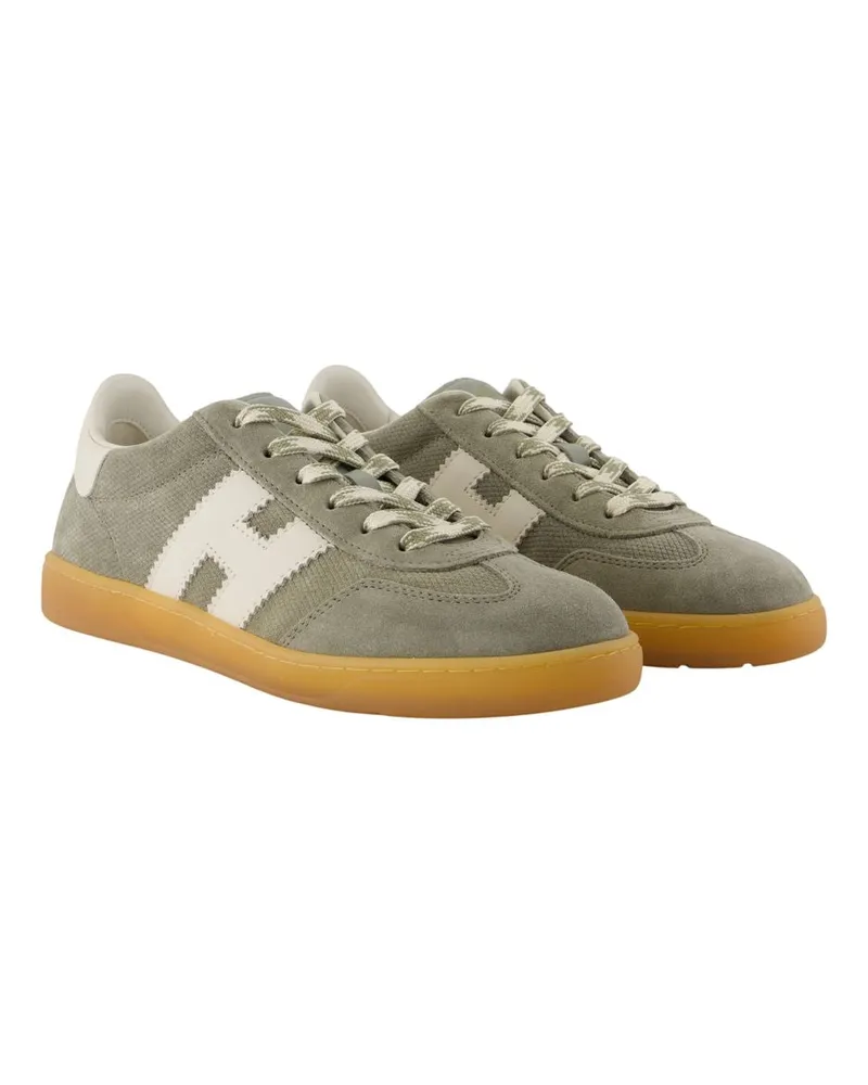 Hogan Women's Cool Sneakers -  Leather Multicolor Calfskin Shoes Gray