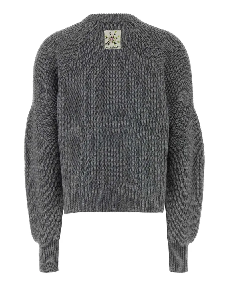 Des Phemmes Knit Sweater — Gray Gray