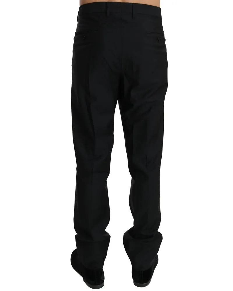 Dolce & Gabbana Virgin Wool Trousers — Black Black