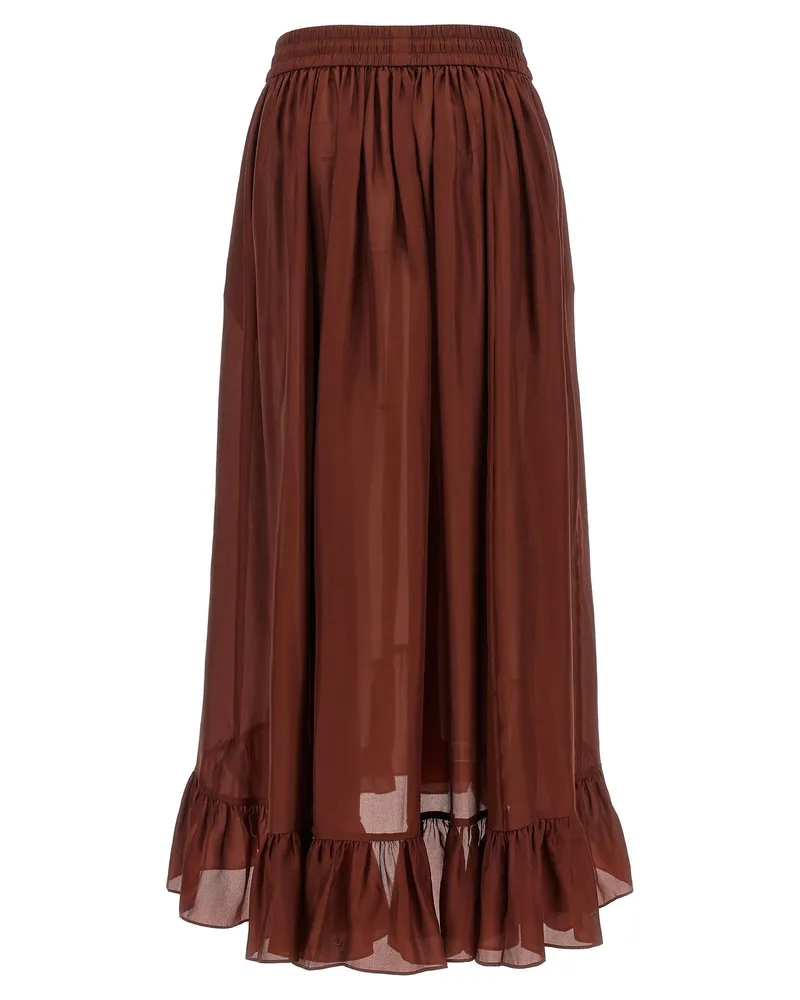 Zimmermann Aster Skirt — Burgundy Burgundy