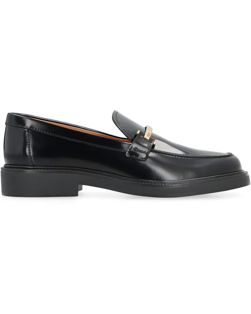 TOD'S Women's Loafers Calf Leather Black Black