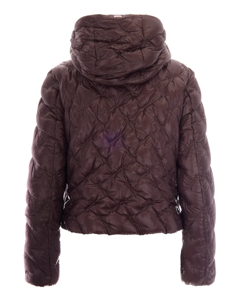 Herno Women's Down Jacket Onde Fondente Nylon Black Black