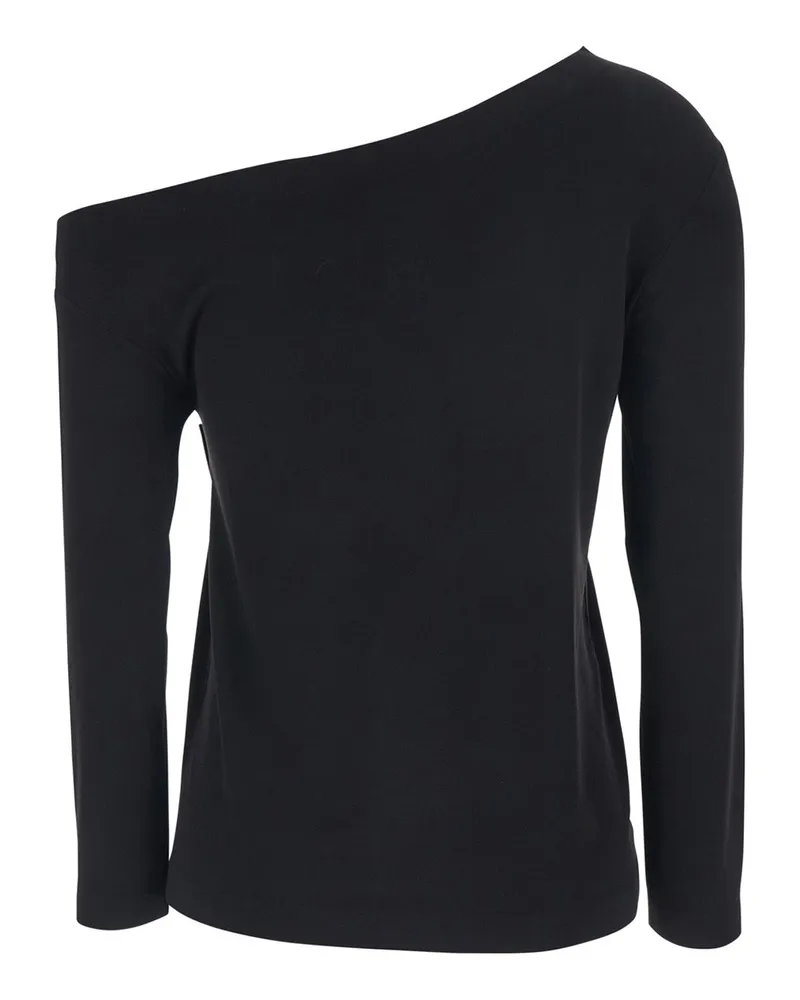 Norma Kamali Women Top Off-Shoulder Black Polyester Tops Black