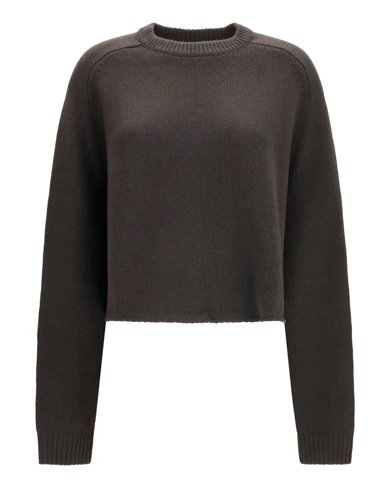 Lisa Yang Women's Sweater Karine Dark Fern Cashmere (capra Hircus Gray