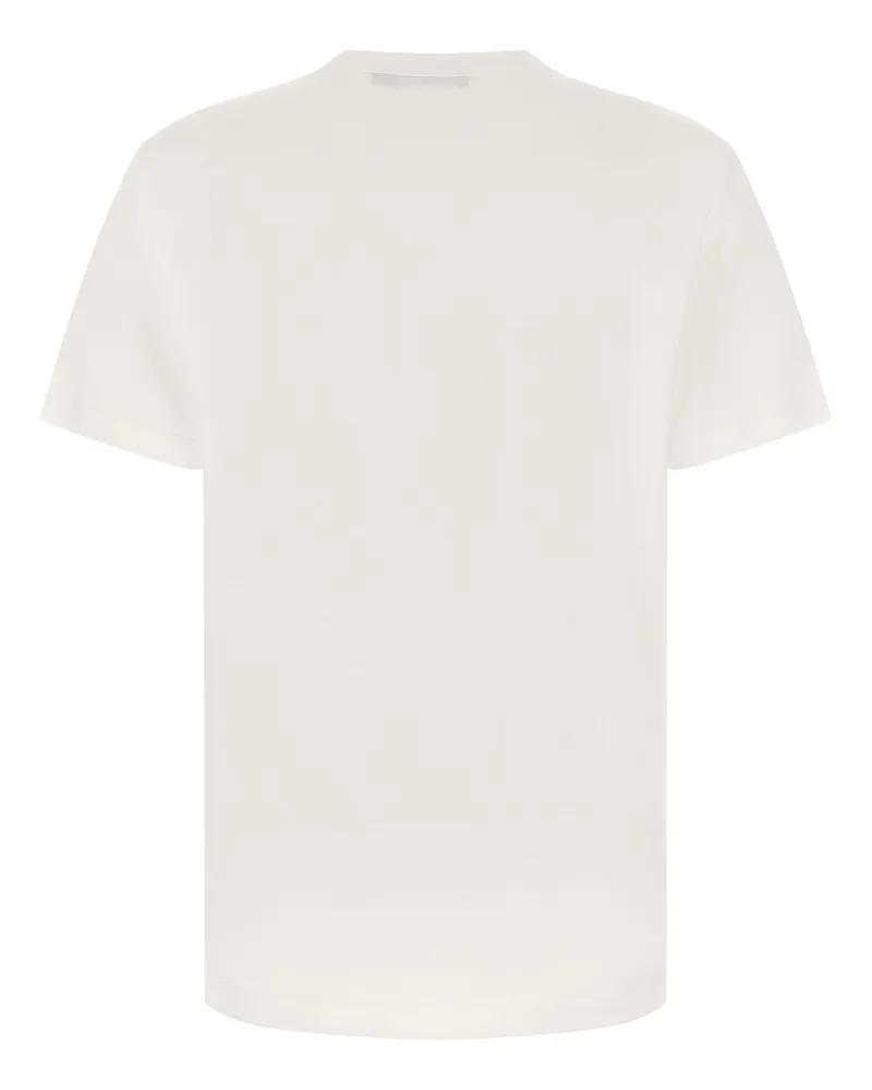 Dolce & Gabbana Logo-Embroidered T-Shirt — White White