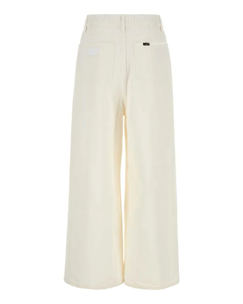 Lois Women's White Denim Paloma Wide-Leg Pant Exterior: Cotton Jean White