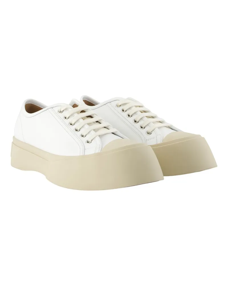 Marni Men's Sneakers -  Leather White Calfskin Shoes White