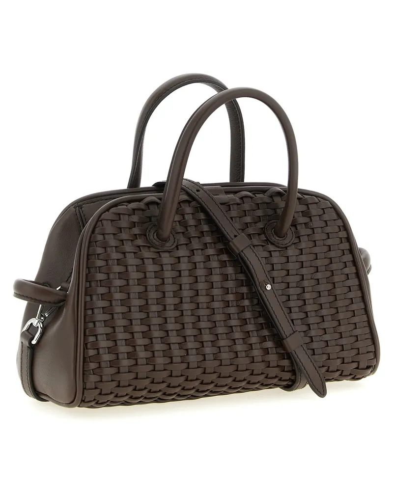 Jacquemus Women's Le Petit Top Handle Bag Brown Cotton Brown