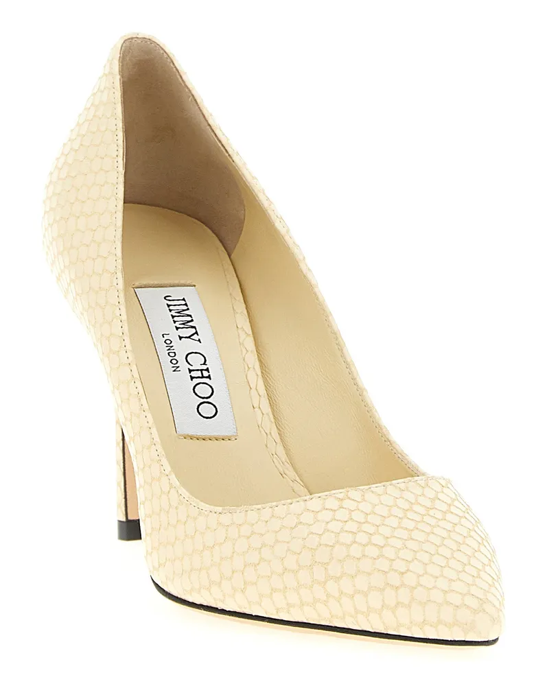 Jimmy Choo Women's Bicolor Leather High Heel Pumps Yellow