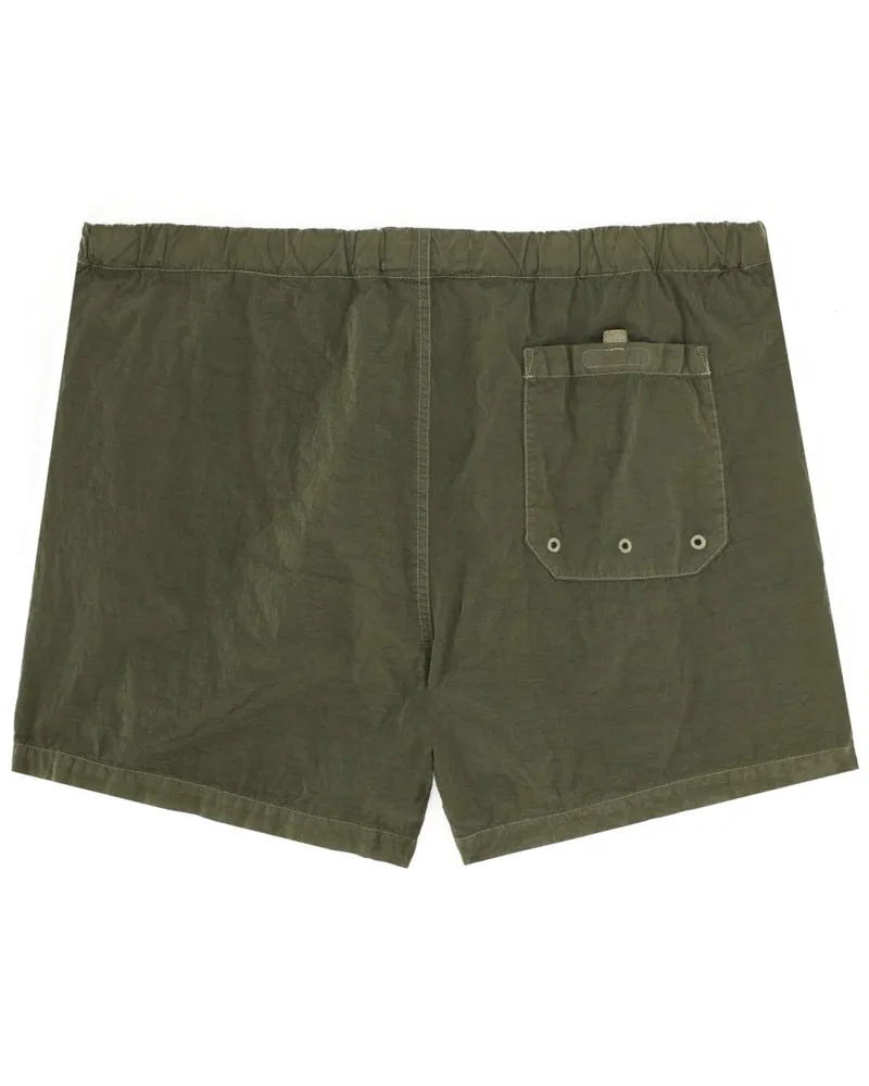 Stone Island Logo-Patch Polyamide Swim Shorts — Green Green