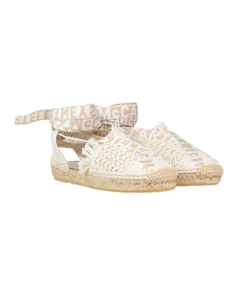 Stella McCartney Women's Beige Canvas Espadrilles Shoe Beige
