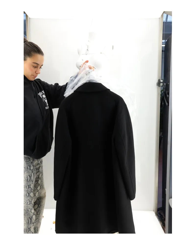 Dior Men's Coat Cashmere Black (capra Hircus Black