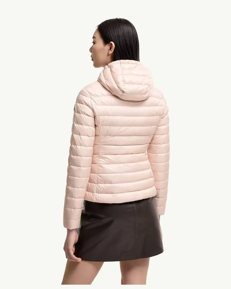 Moncler Quilted Down Down Jacket — Pink Pink
