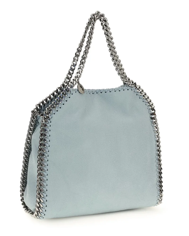 Stella McCartney Women's Falabella Mini Handbag Ice Blue Polyester Handbags Hand Bags Blue