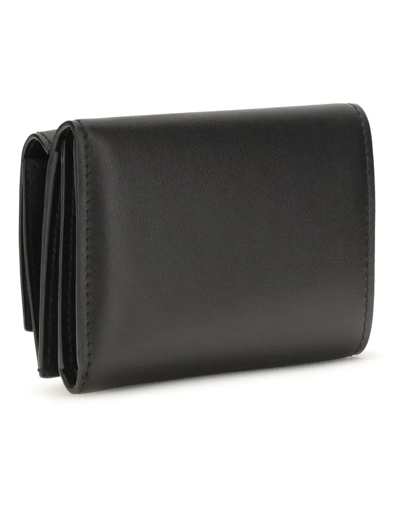 Fendi FF Monogram Calfskin Wallet — Black Black