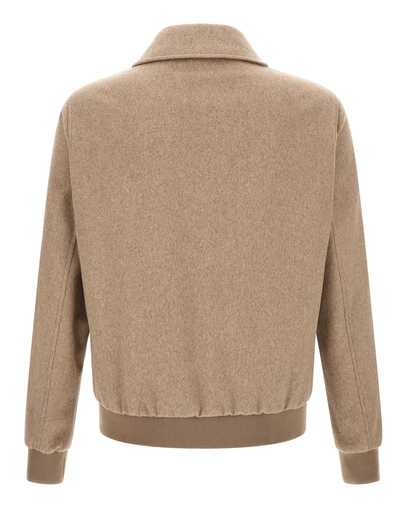 Pal Zileri Wool Blend Jacket — Beige Beige