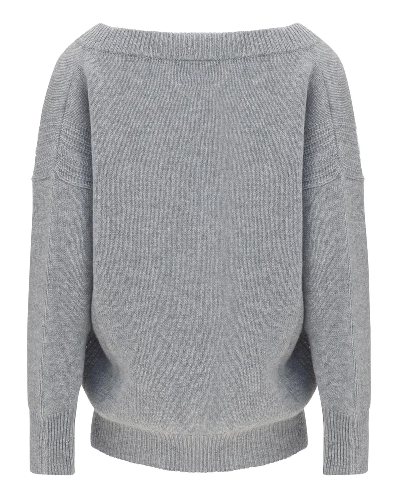 Ermanno Scervino Women's Knit Dress With Slip Grigio 