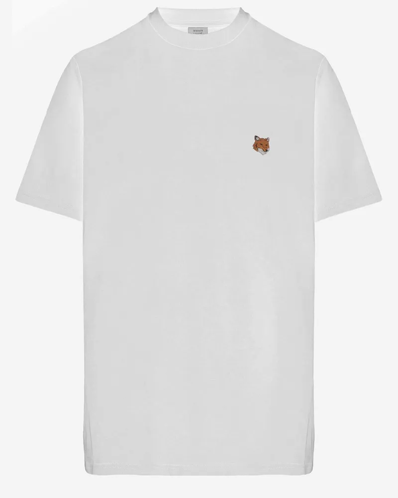Kitsuné Men's Cotton T-Shirt White Organic T-Shirts And Polos White
