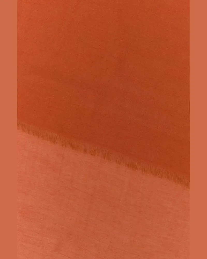 Max Mara Women's Aeremi Scarf Orange Cotton Modal Cashmere Orange
