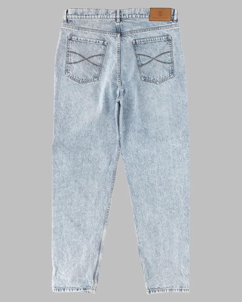 Brunello Cucinelli Cotton Denim Jeans — Blue Blue
