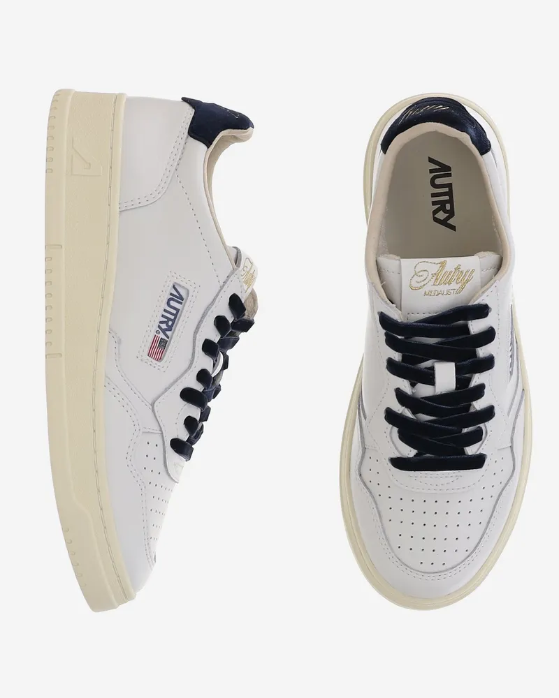 AUTRY Women's Leather Sneakers Medalist White Cow Trainers White