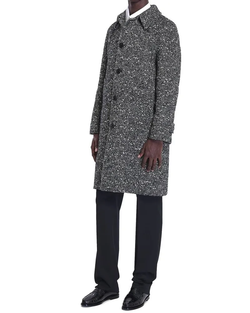Celine Men's Gray Mohair Coat Clothing Gray