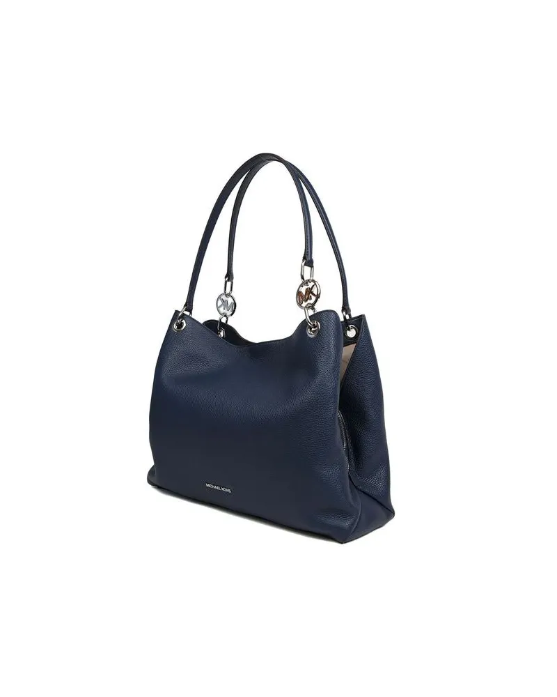 Michael Kors Women's Tote Navy Polyvinyl Chloride Tote-bags Navy