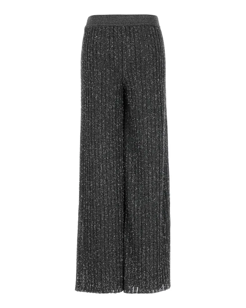 Missoni Embellished Knit Trousers — Black Black