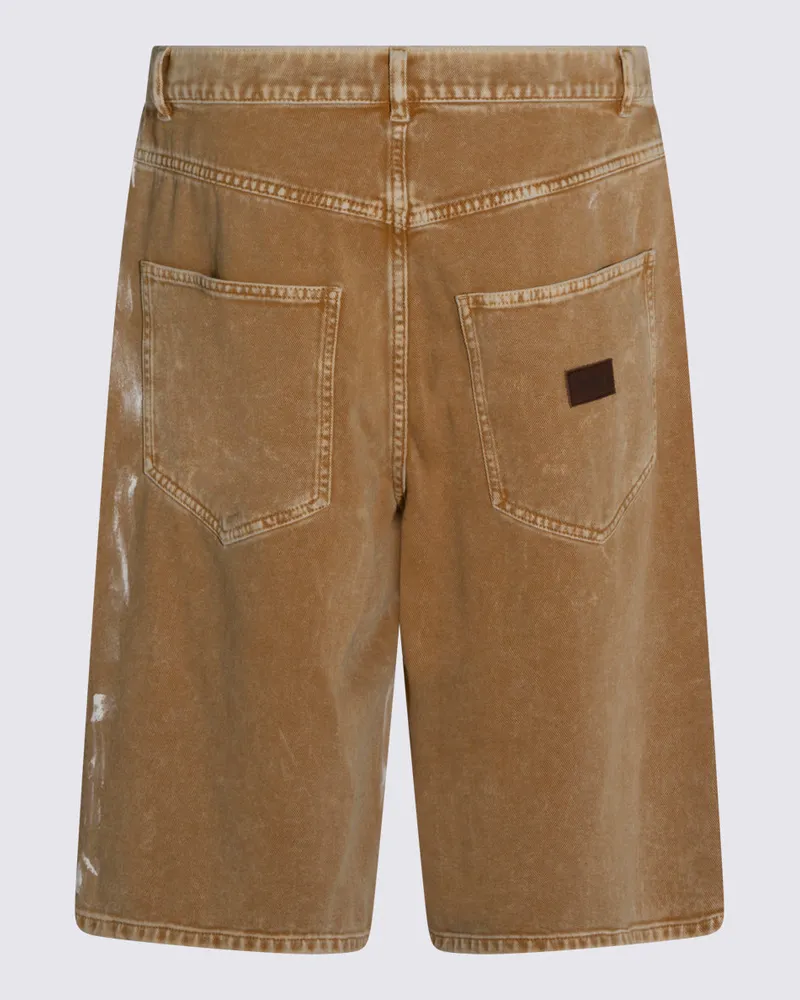 Moschino Men's Shorts Sand _100 % Co Beige