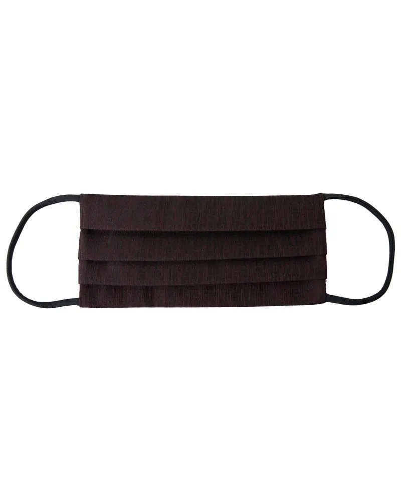 Dolce & Gabbana Women's Pleated Elastic Ear Strap Face Mask Maroon Not Specified Data Handkerchiefs Maroon