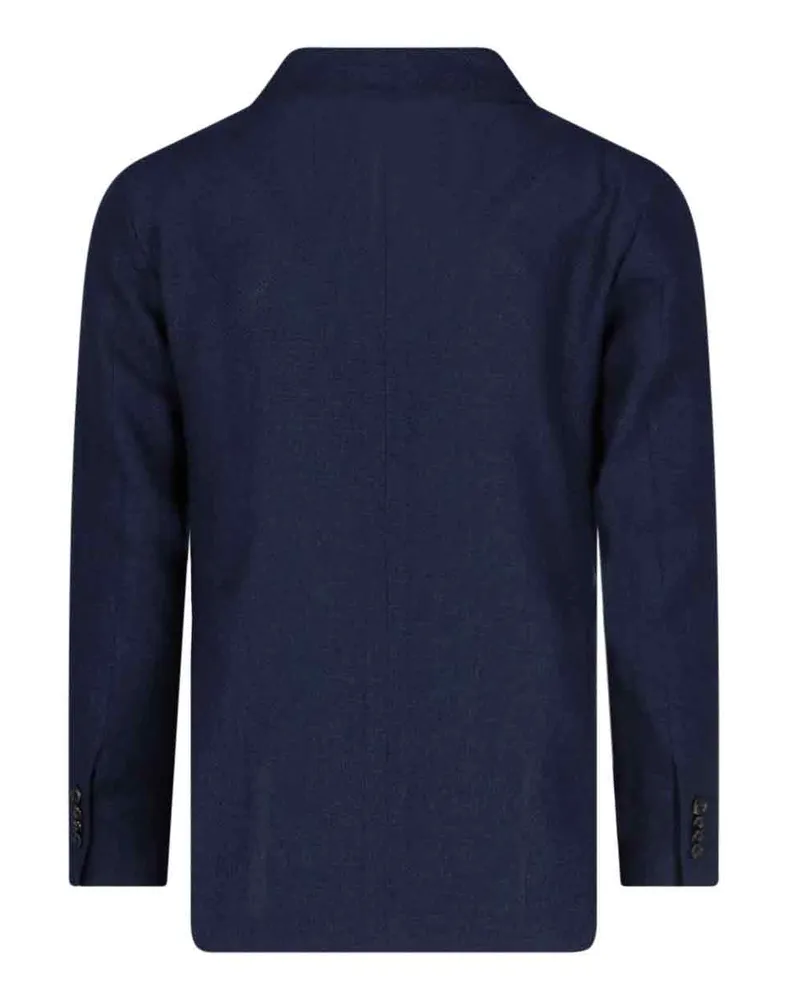 Tagliatore Men's Jackets Blue Virgin Wool Navy