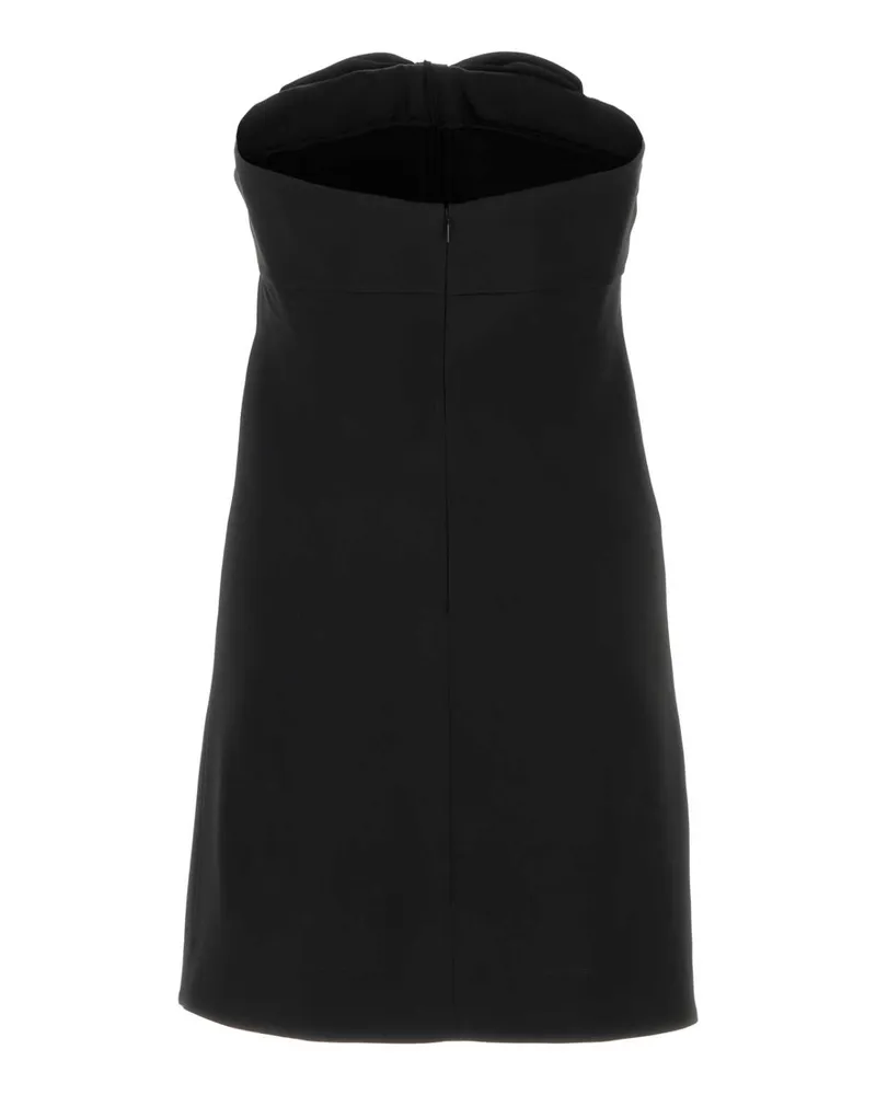 Saint Laurent Women's Black Satin Mini Dress 1000 Exterior: Acetate Viscose Abiti Black