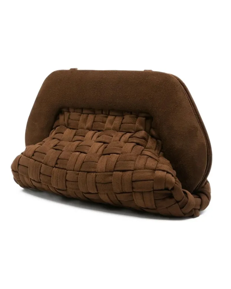 THEMOIRÈ BIOS Medium Synthetic Top Handle Bag — Brown Brown