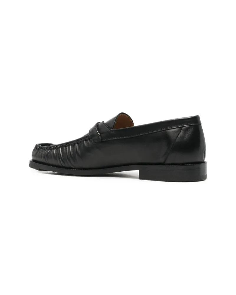 Magliano Leather Sneakers — Black Black